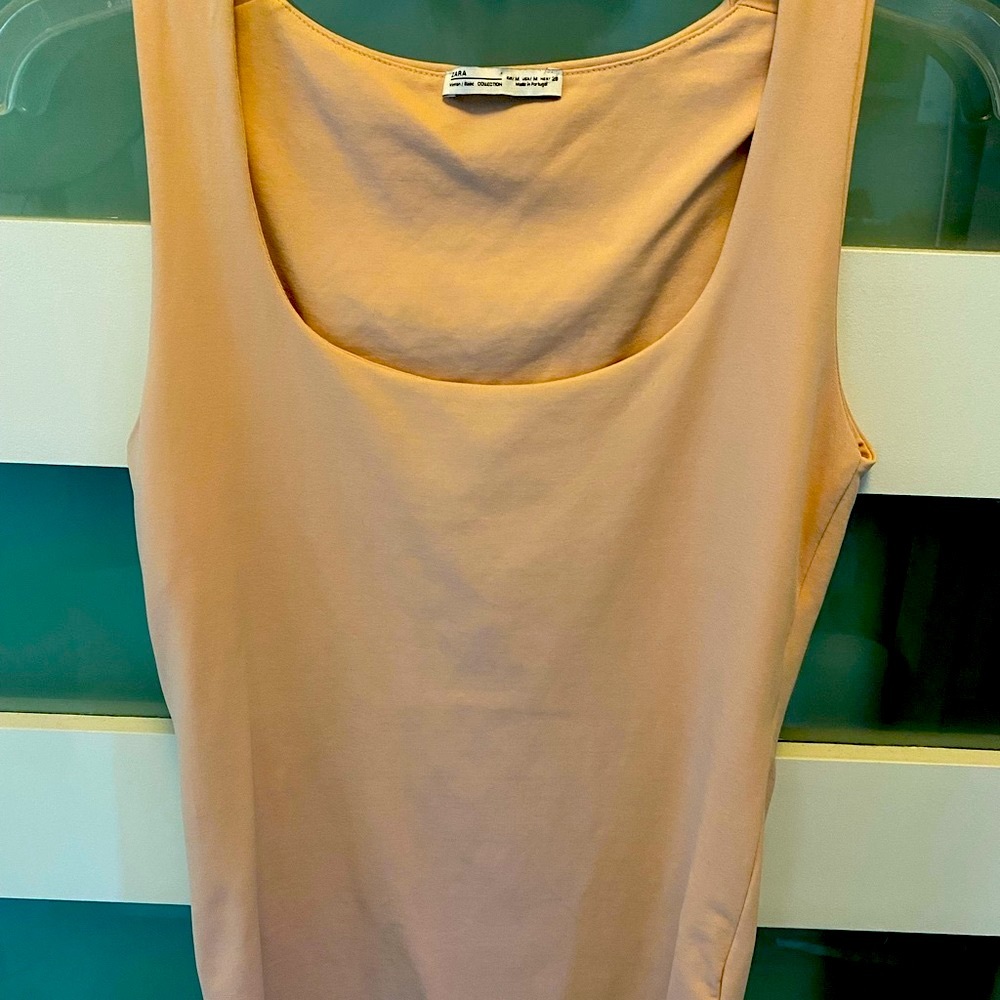 Zara lined tank- stretch material